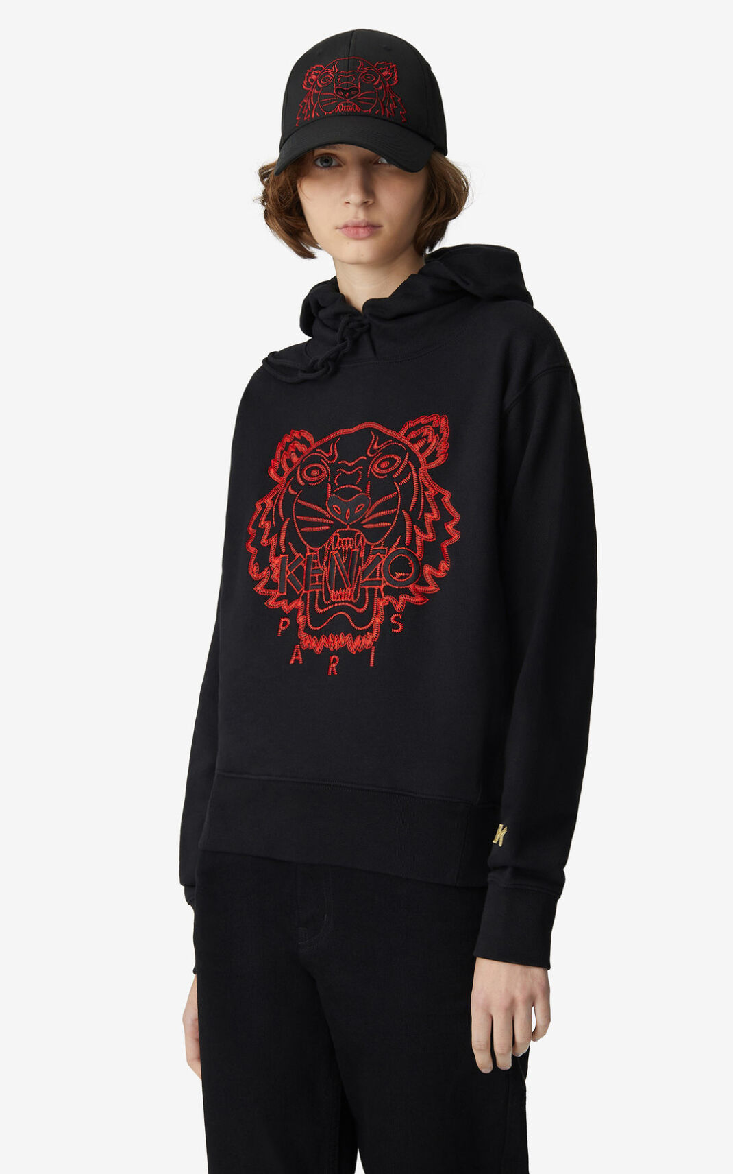 Sweat A Capuche Kenzo Tiger Femme Noir | PGEN-28963